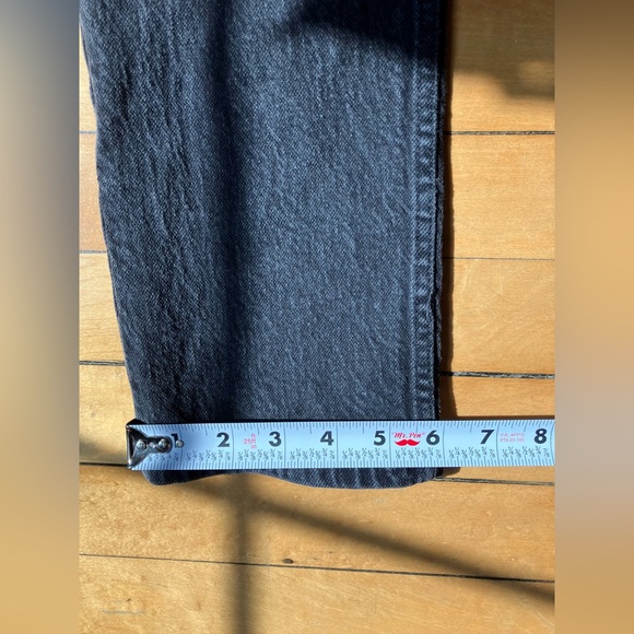 Reformation Liza Ultra High Rise Straight Jeans in Faded Black - Picture 11 of 11